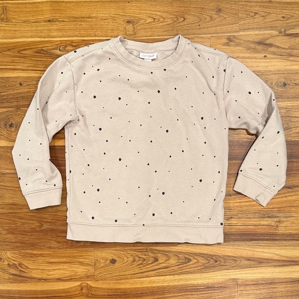 Kids Cat & Jack Dotted Sweatshirt Size 5